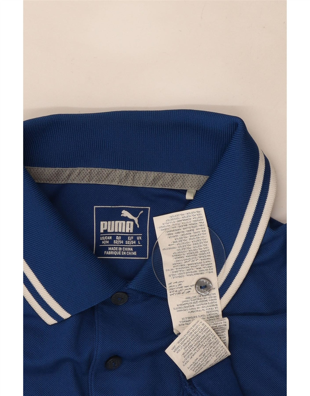 Puma Herren-Poloshirt, großes blaues Polyester