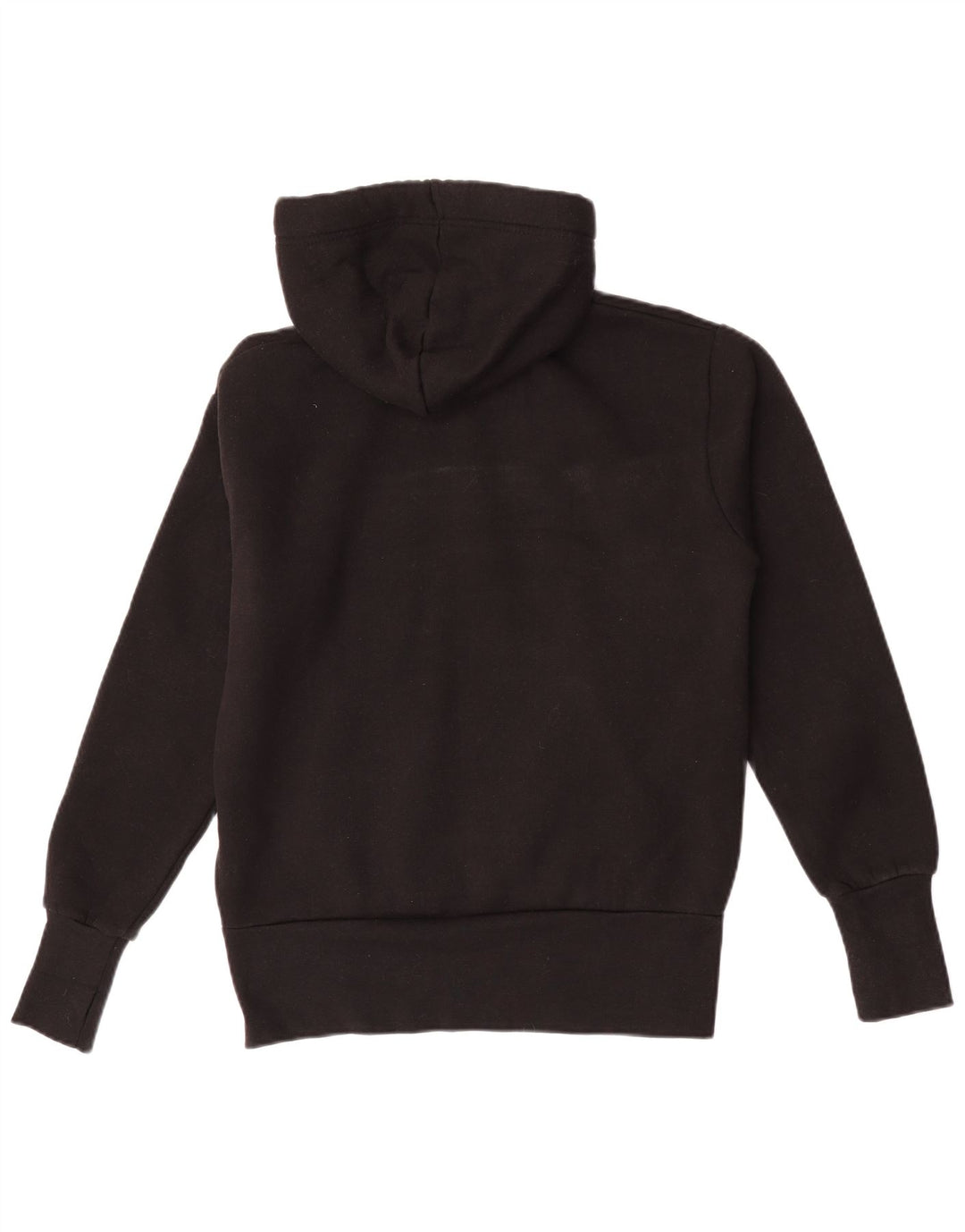 Bench Womens Graphic Hoodie Pullover UK 12 Mittelschwarze Baumwolle