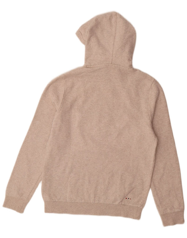 Napapijri Herren-Kapuzenpullover mit Grafik, XS, beige gefleckte Baumwolle