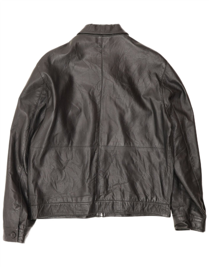 Conbipel Herren Lederjacke IT 54 XL Schwarzes Leder