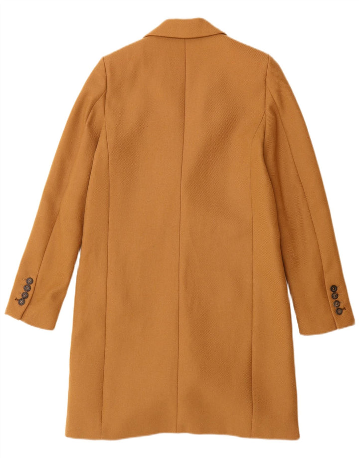 Zara Damen Mantel UK 6 XS Braune Wolle