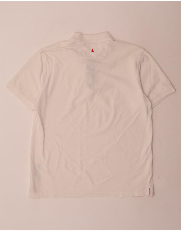 MUSTO Herren-Poloshirt, groß, weiße Baumwolle