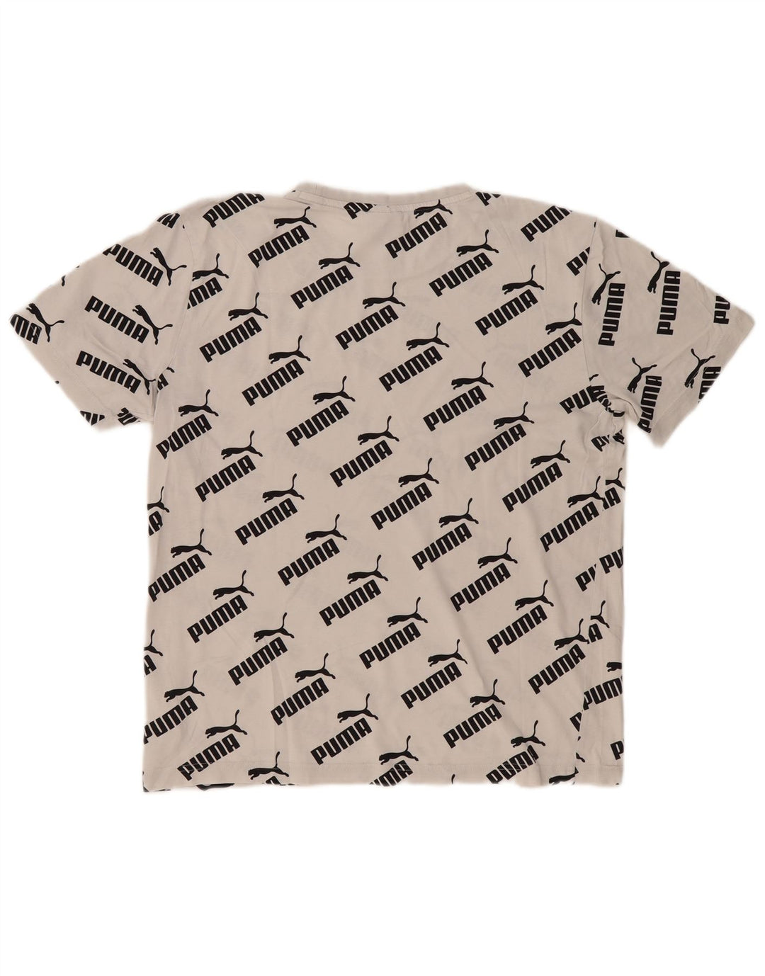 Puma Herren-T-Shirt mit Grafik, Größe S, weiße Baumwolle