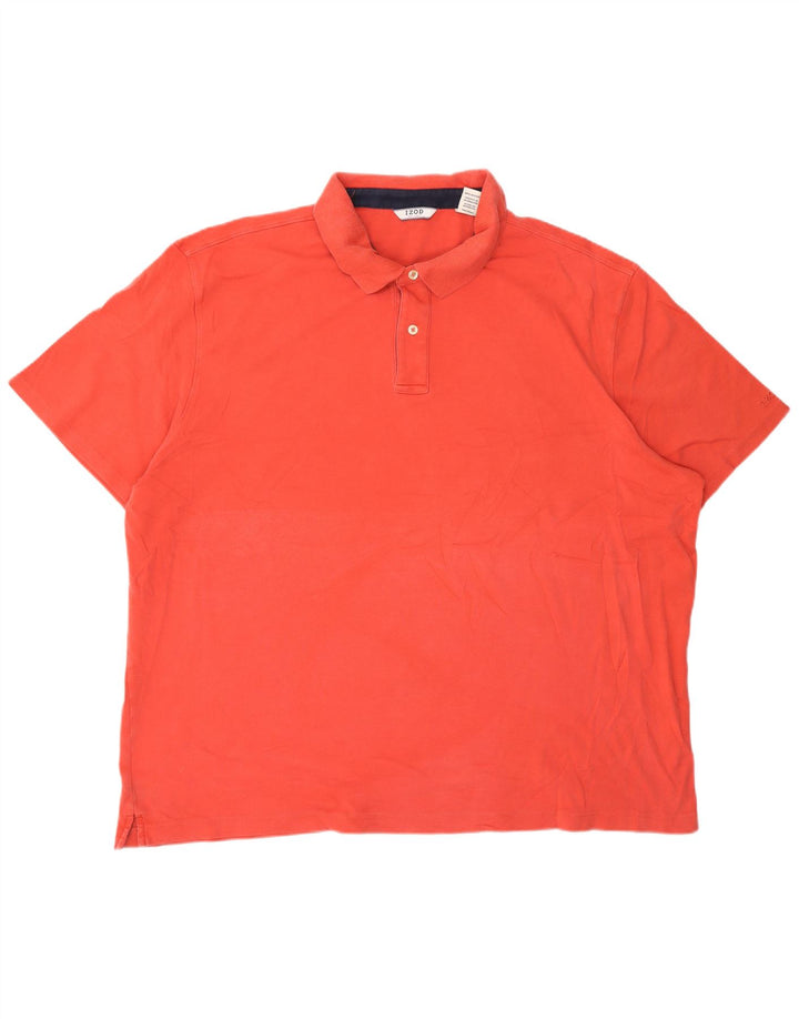 Izod Herren Poloshirt 2XL Rosa Baumwolle