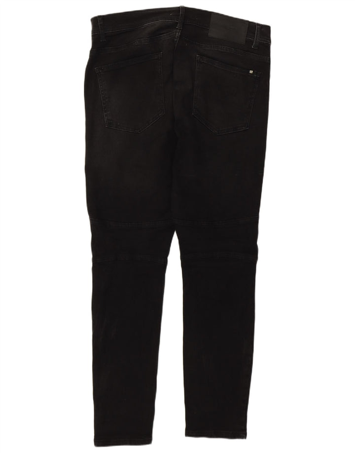 Zara Herren Skinny Jeans EU 44 Large W34 L30 Schwarze Baumwolle