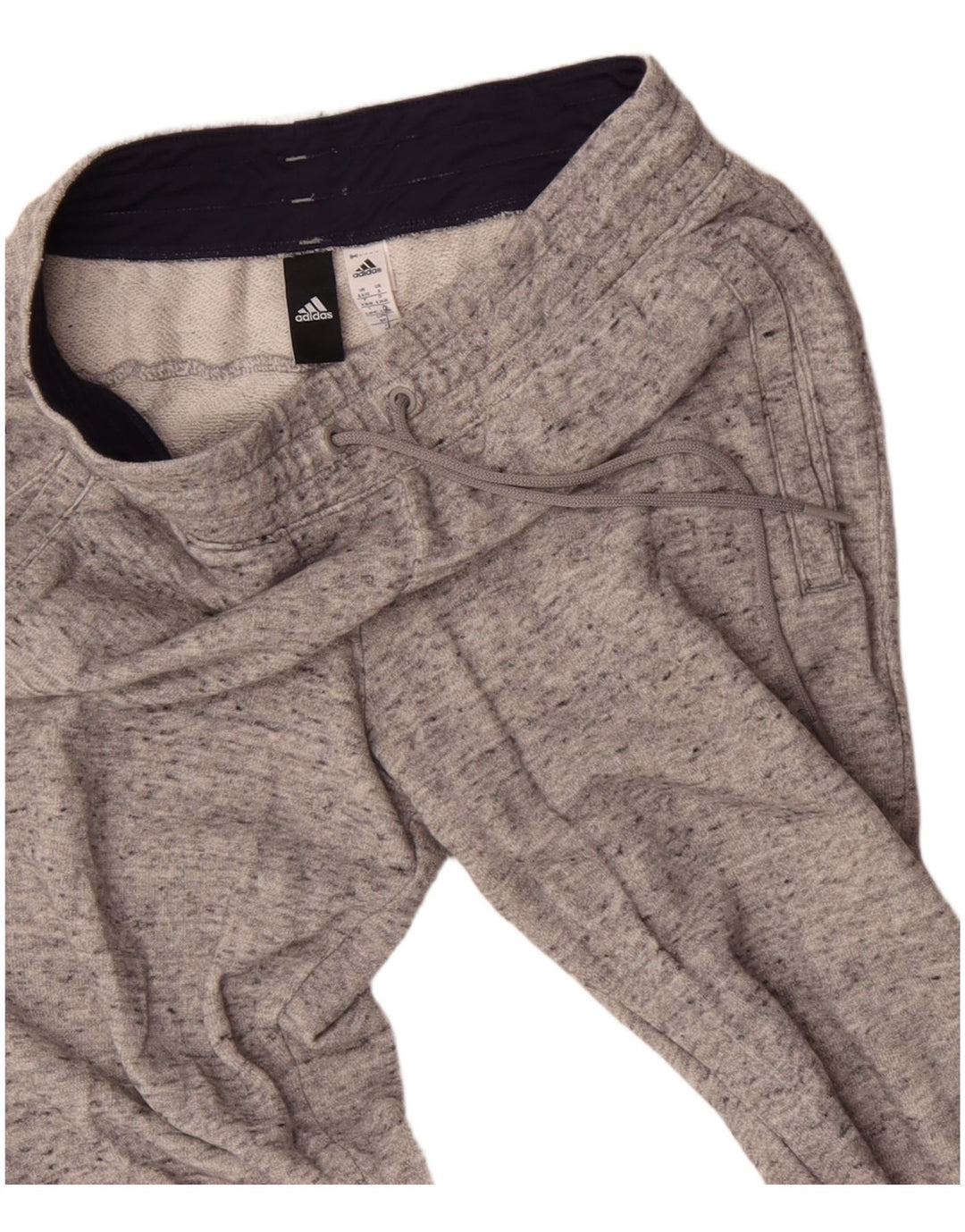 ADIDAS Damen Trainingshose Jogger UK 8/10 Small Grey Flecked