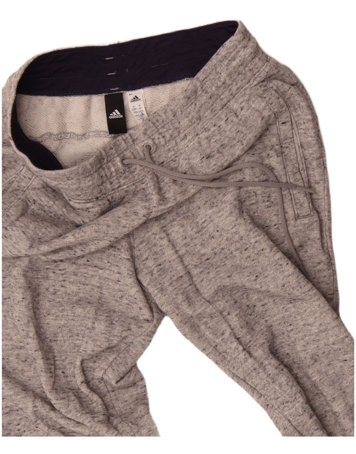 ADIDAS Damen Trainingshose Jogger UK 8/10 Small Grey Flecked