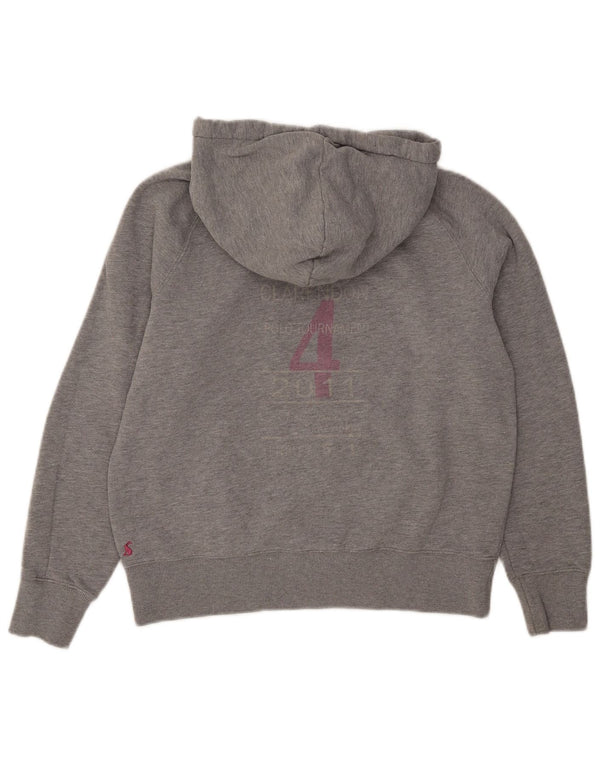Tom Joule Damen Graphic Hoodie Pullover UK 14 Large Grau