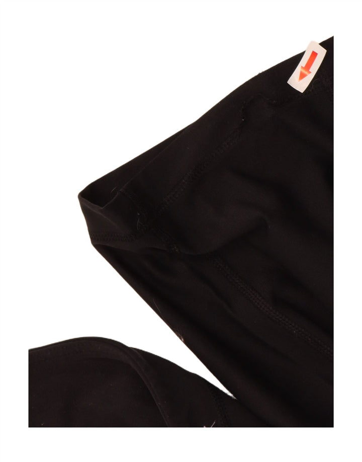 Nike Damen Dri Fit Trainingshose UK 12 Medium Schwarz Polyester