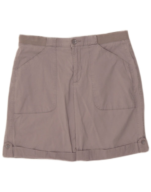 Lee Womens Mid Rise Relaxed Fit Casual Shorts W34 Large Grau