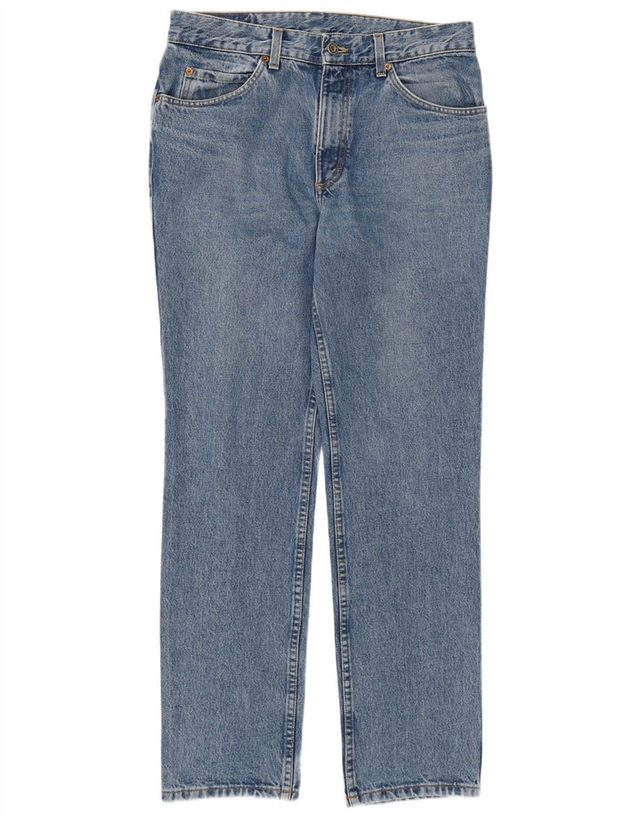 MUSTANG Herren Straight Jeans W33 L30 Blaue Baumwolle