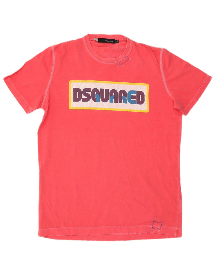 Dsquared2 Herren-T-Shirt mit Grafik, Größe S, Rosa