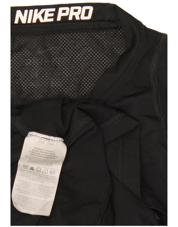 Nike Herren Dri Fit Graphic Top Langarm Small Schwarz Polyester