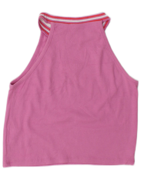 Fila Crop Neckholder-Top für Mädchen, 13–14 Jahre, rosa Baumwolle