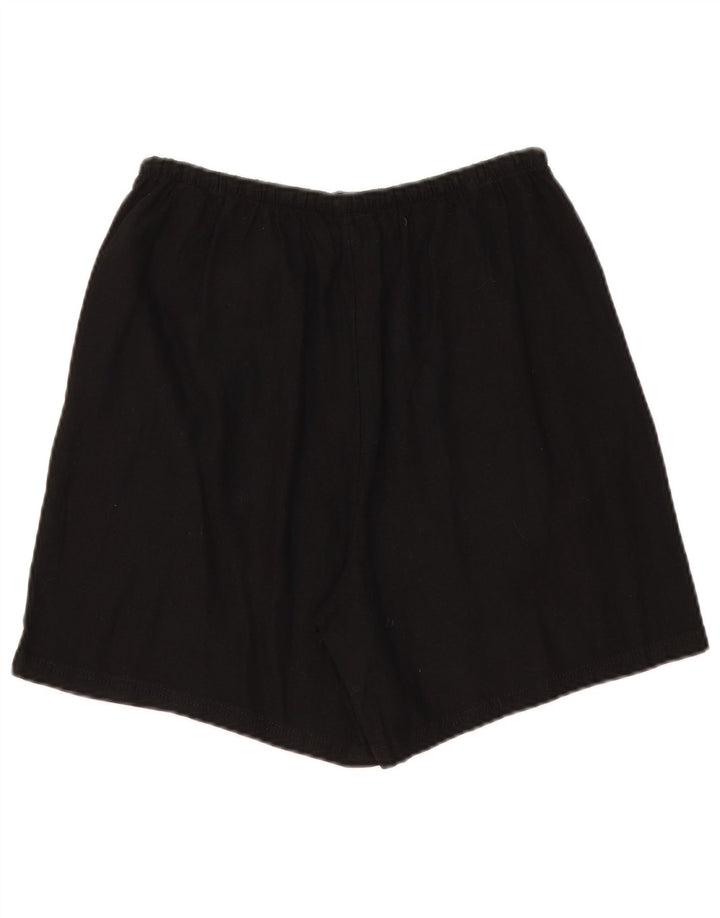 Marks & Spencer Damen Chinoshorts UK 10 Small W30 Schwarzes Leinen