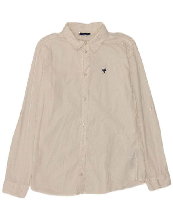 Guess Jungenhemd 15–16 Jahre, weiße Baumwolle