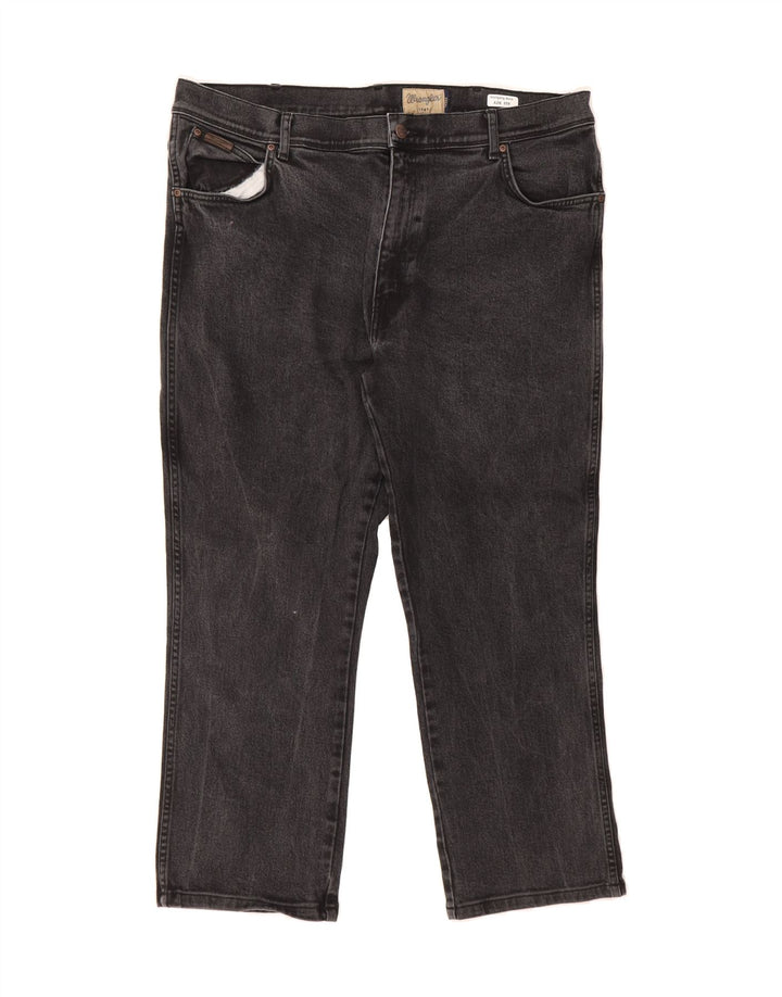 WRANGLER Mens Texas Straight Jeans W42 L26 Black Cotton Vintage Wrangler and Second-Hand Wrangler from Messina Hembry 