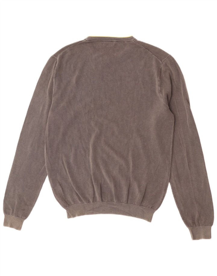 Sun68 Herren-Pullover mit Rundhalsausschnitt, XL, graue Baumwolle