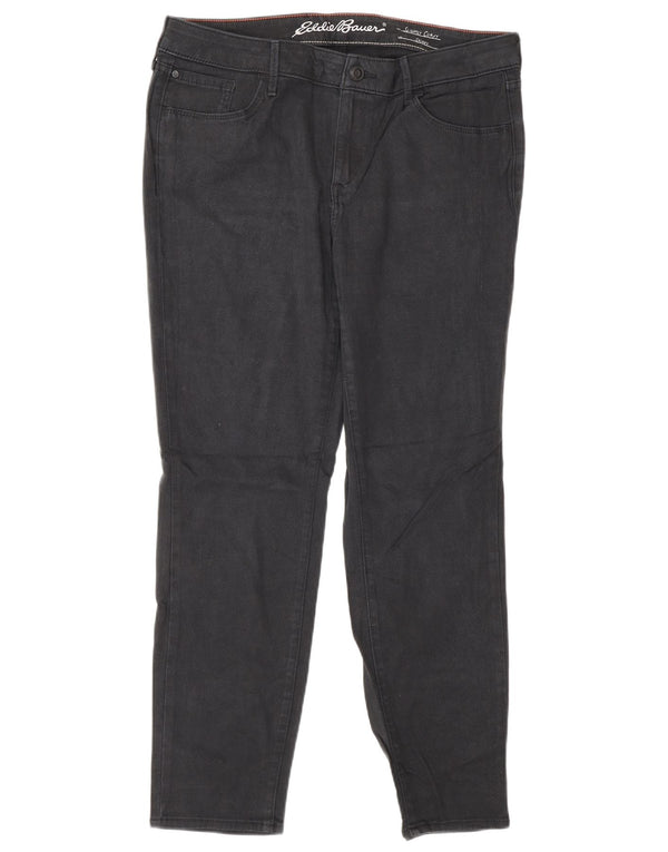 Eddie Bauer Damen leicht kurvige Röhrenjeans US 14 XL W36 L29 Marineblau