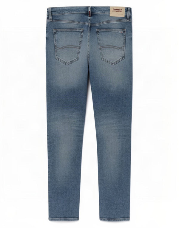 Tommy Hilfiger Herren Skinny Jeans W36 L31 Blaue Baumwolle