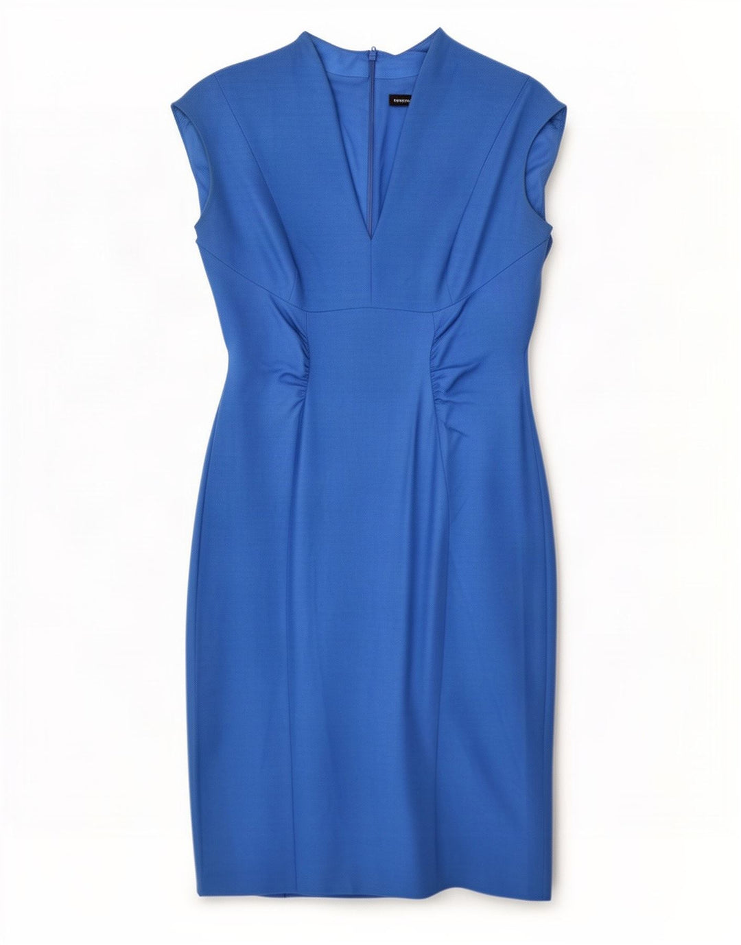 Karen Millen Damen Etuikleid UK 14 Mittelblaue Viskose
