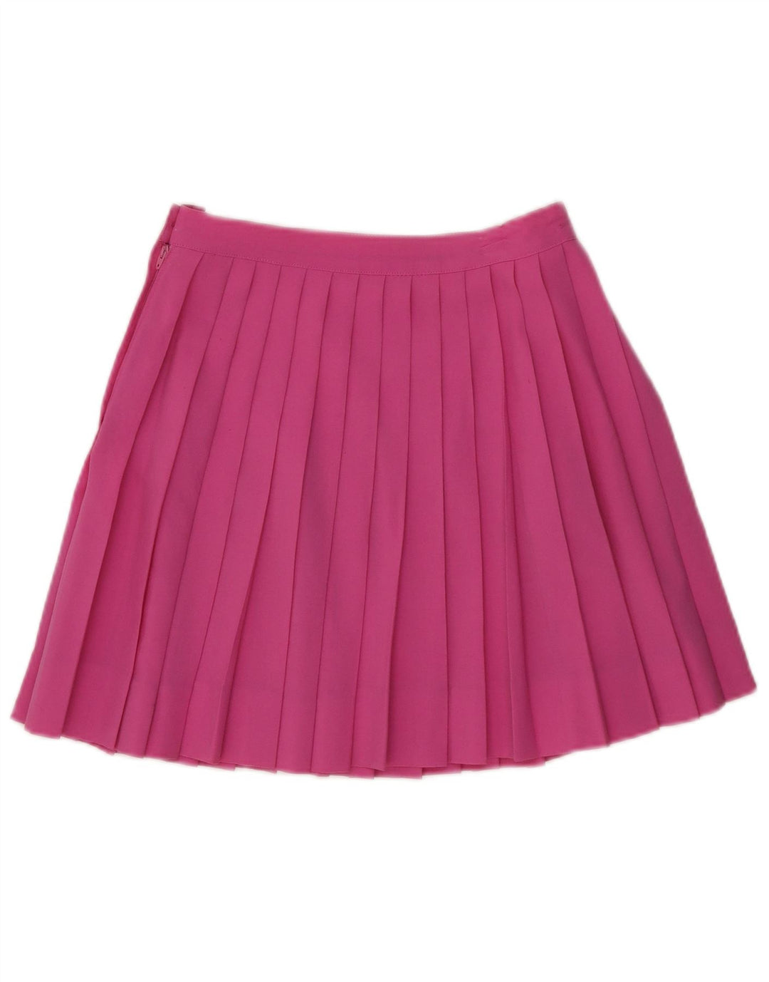 Stefanel Damen Mini-Messer-Faltenrock IT 42 Medium W25 Rosa Wolle