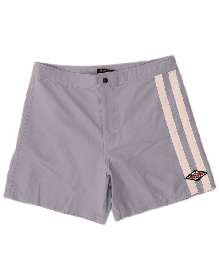Bear Herren-Badeshorts aus mittelblauem Polyester