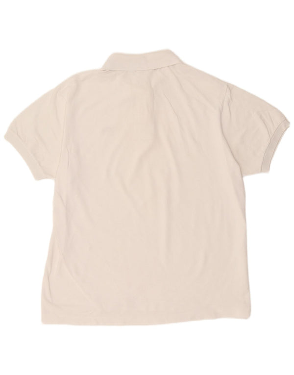 Lacoste Herren-Poloshirt mit klassischer Passform, Größe 8 3XL, weiße Baumwolle