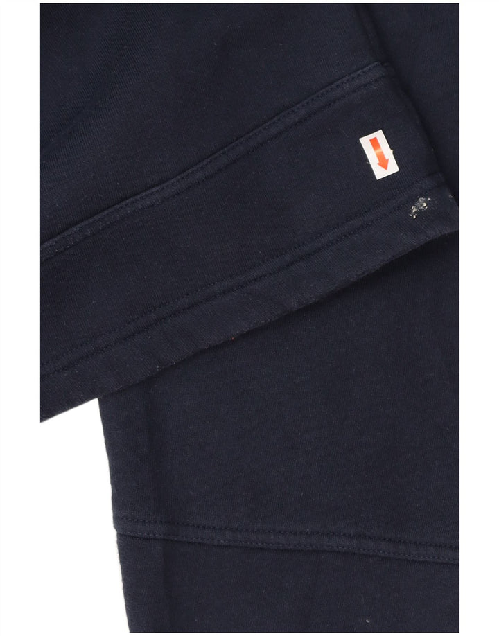 ADIDAS Herren-Sweatshirt mit lockerer Passform, mittlere marineblaue Baumwolle