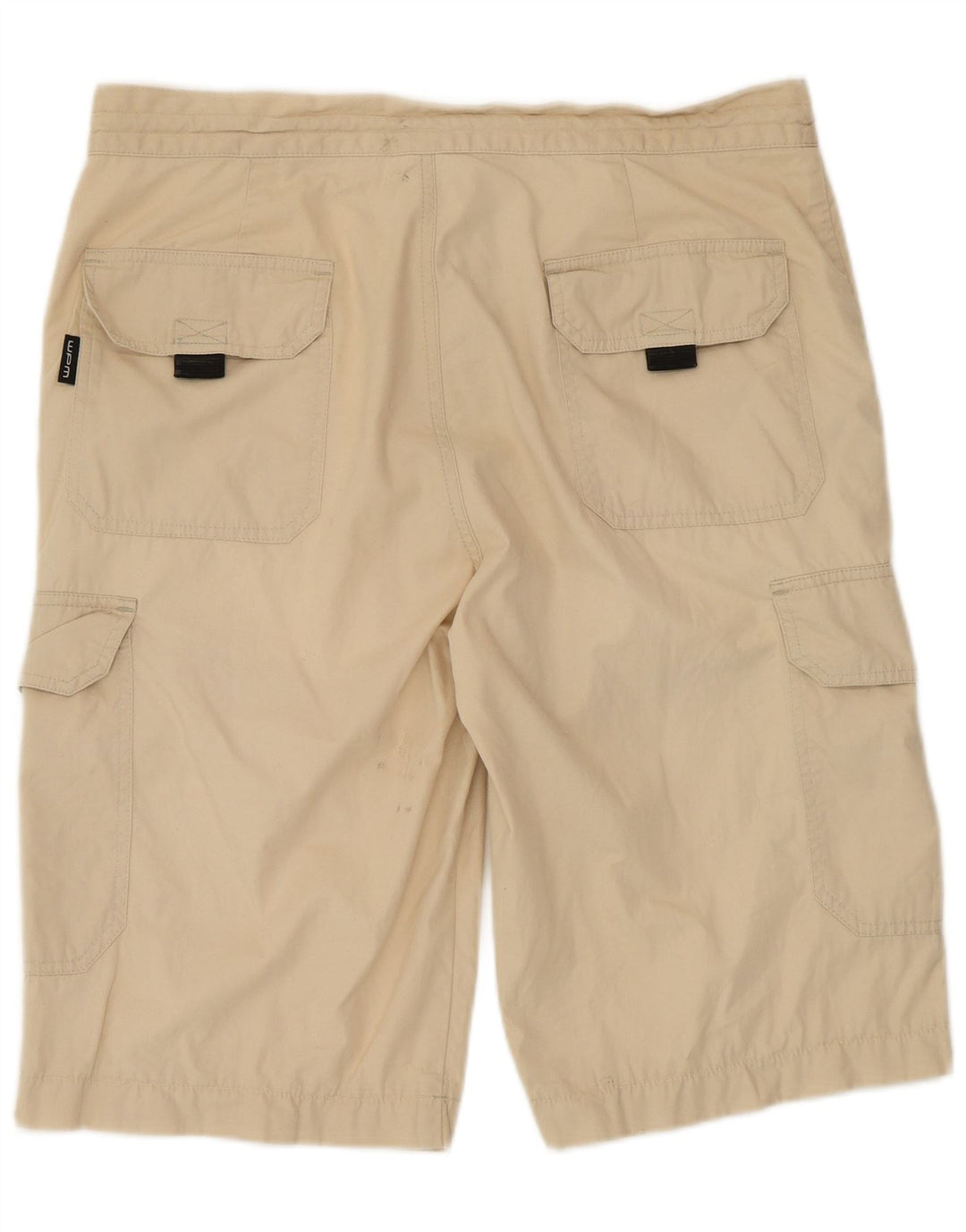 VINTAGE Herren Cargo Shorts IT 50 Large W34 Beige Baumwolle