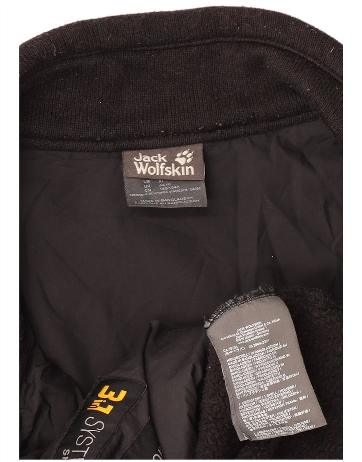 JACK WOLFSKIN Herren Fleecejacke UK 44/46 XL Schwarz Polyester