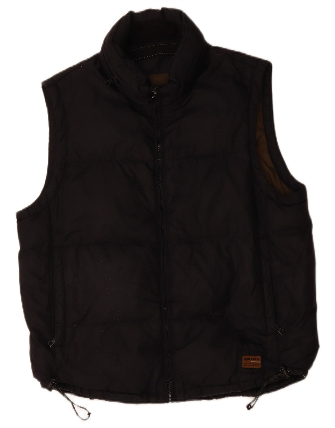 Gas Herren Wattierte Weste UK 40 Large Schwarz Polyester