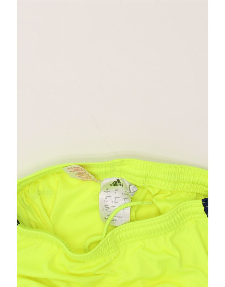 ADIDAS Boys Ajax Sport Shorts 9-10 Years Yellow Polyester Vintage Adidas and Second-Hand Adidas from Messina Hembry 
