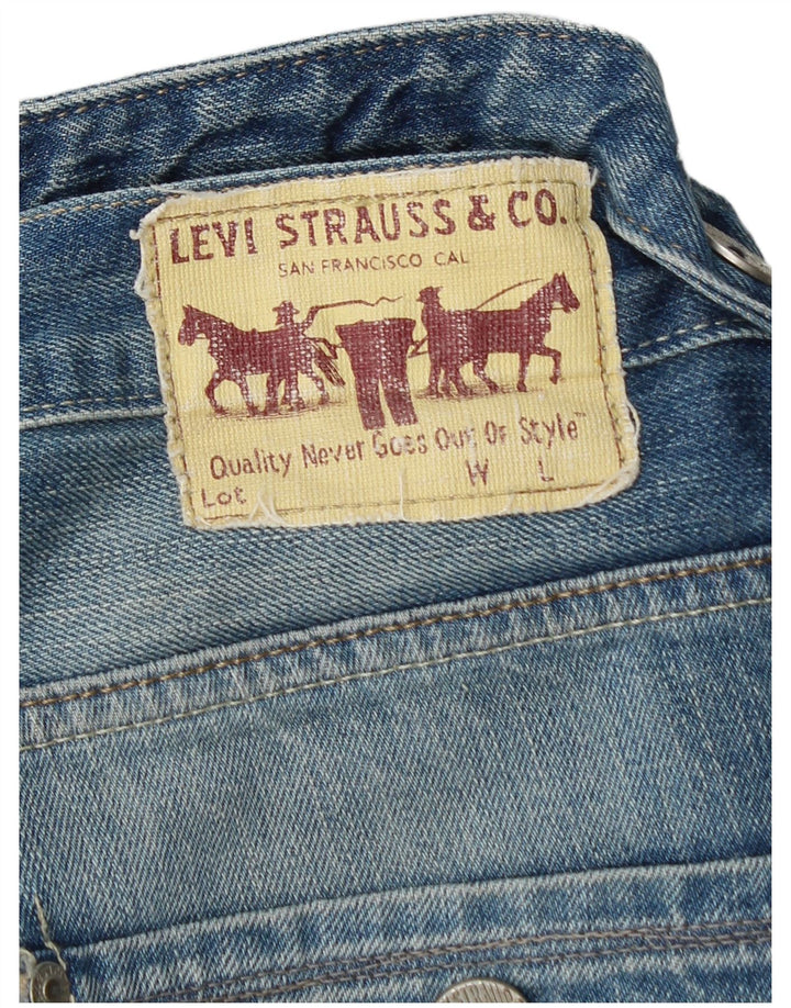 LEVI'S Damen 504 Bootcut Jeans W32 L32 Blau