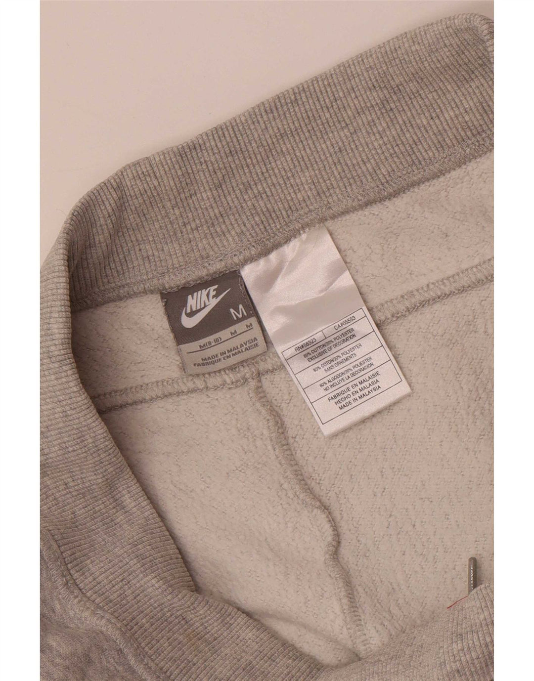 Nike Damen-Trainingshose, US 8/10, mittelgrau gefleckte Baumwolle