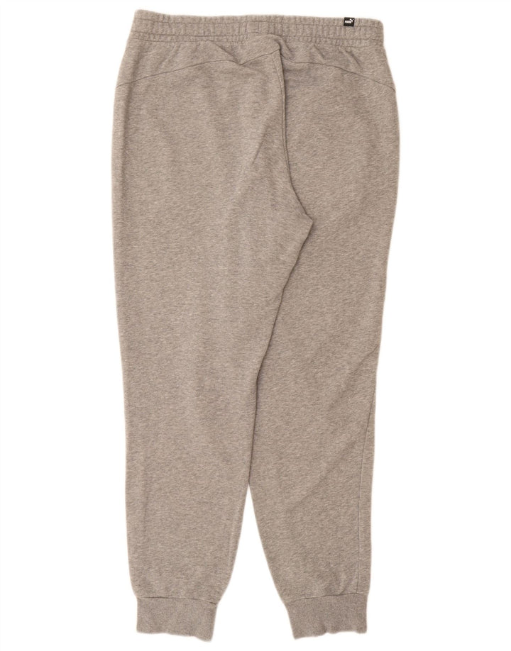 Puma Herren-Trainingshose, Jogginghose, Größe L, grau gefleckt