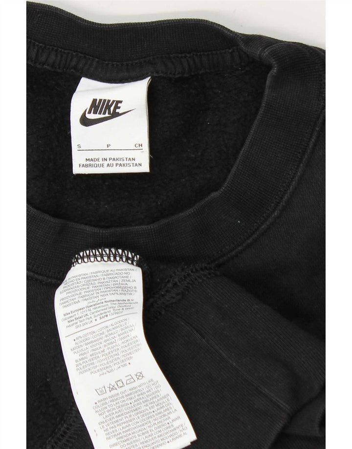 Nike Damen-Sweatshirt in Übergröße, Größe S, Schwarz, Baumwolle, UK 10