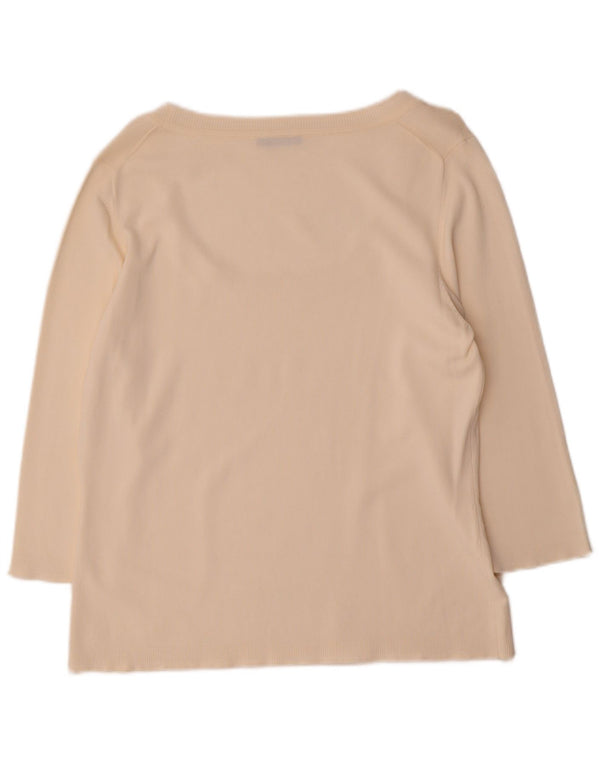Marella Damen Top 3/4 Ärmel UK 20 2XL Off White