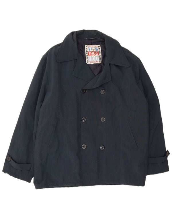 Compagnie Herren Pea Coat UK 40 Large Marineblau