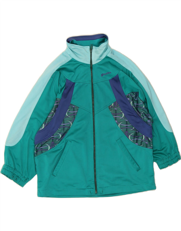 LOTTO Womens Full Tracksuit UK 14 Large Turquoise Colourblock Polyester Vintage Lotto and Second-Hand Lotto from Messina Hembry 