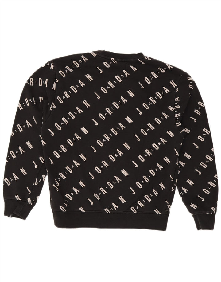 Jordan Herren-Sweatshirt mit Grafik, Größe S, schwarze Baumwolle