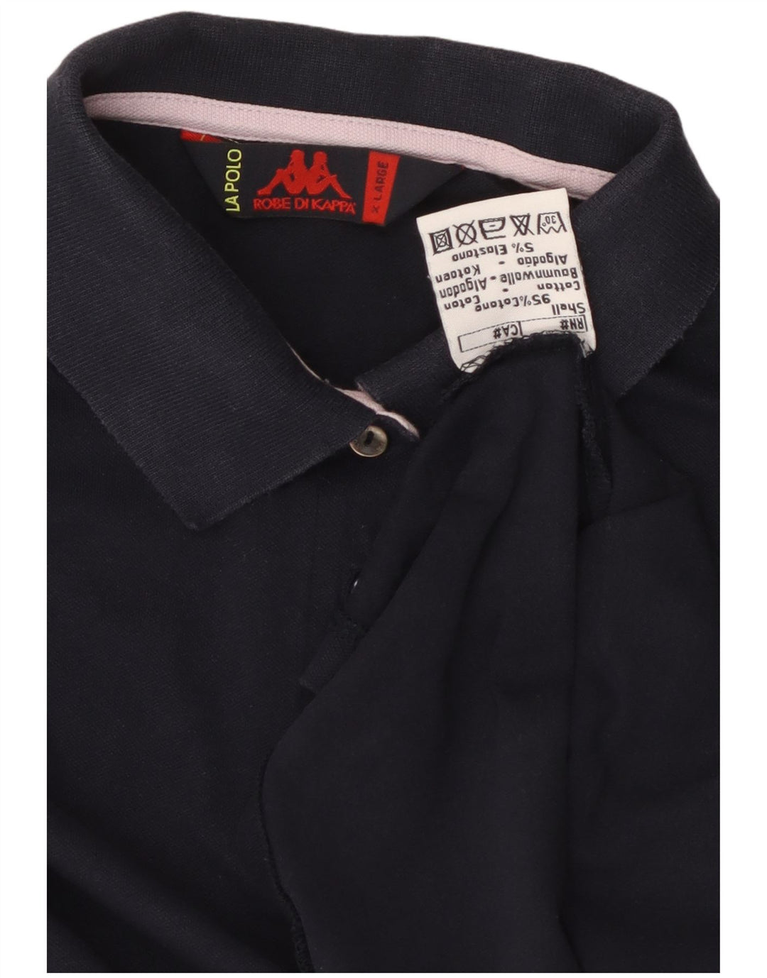 KAPPA Mädchen-Poloshirt, 13–14 Jahre, XL, Marineblau, Baumwolle