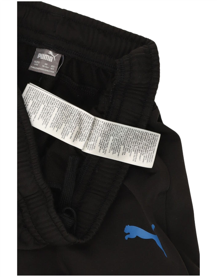 Puma Trainingshose für Jungen, 13–14 Jahre, schwarzes Polyester