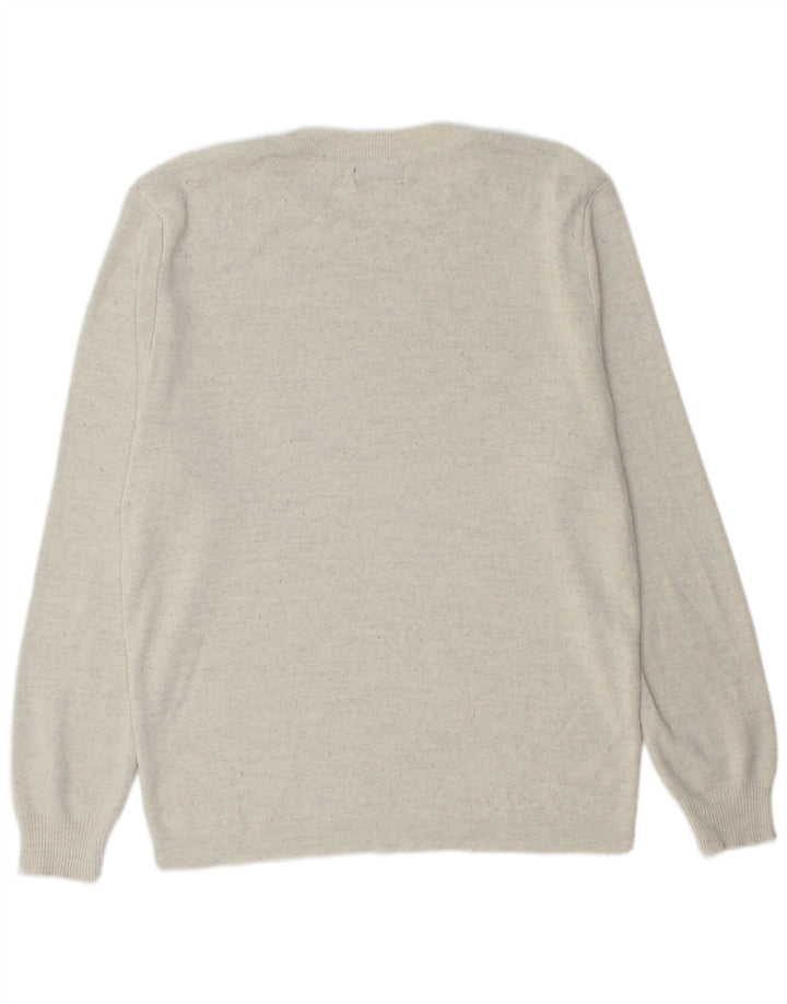 Zara Herren-Pullover mit Rundhalsausschnitt, XL, Grau