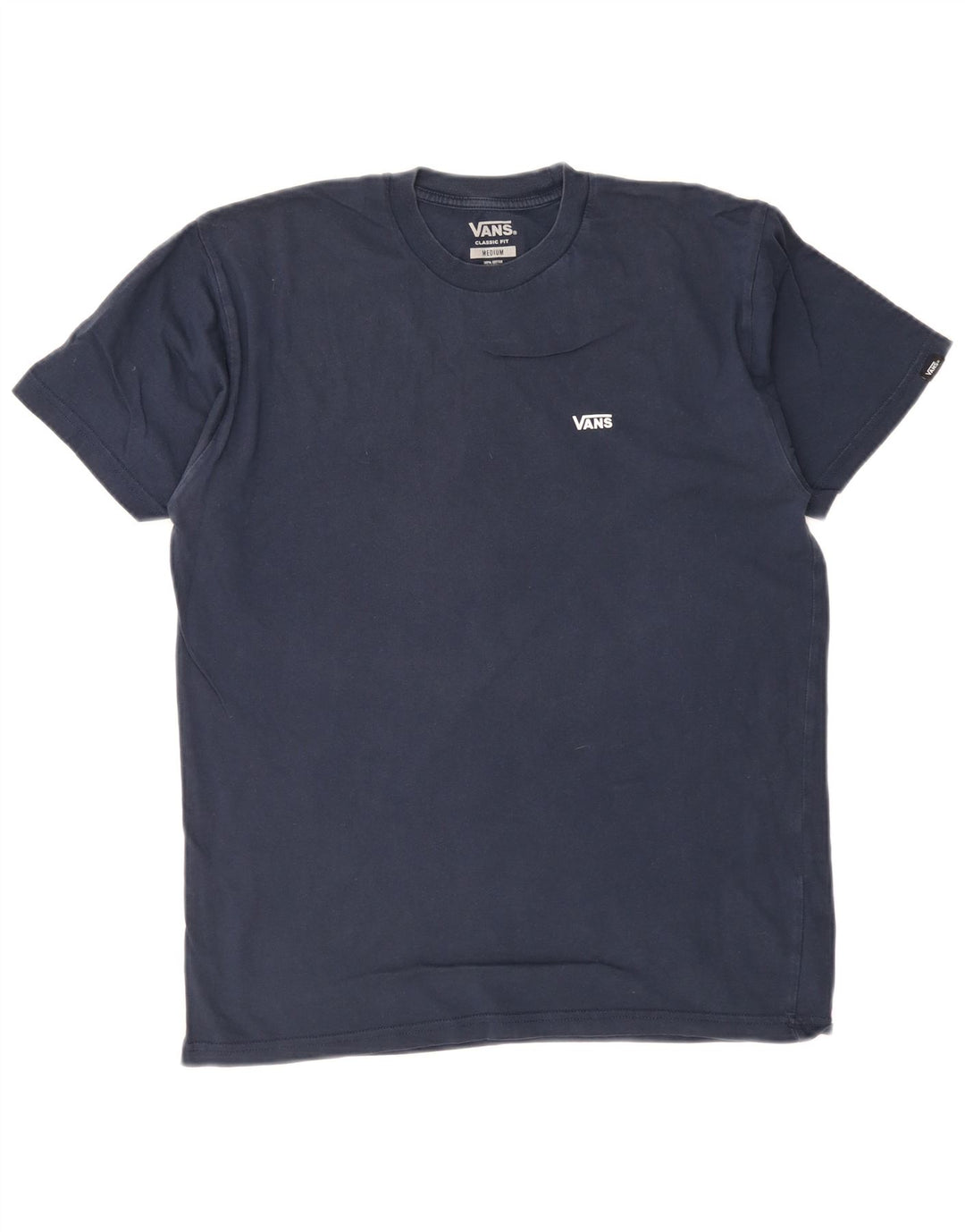 Vans Herren-T-Shirt mit klassischer Passform, mittelmarineblaue Baumwolle