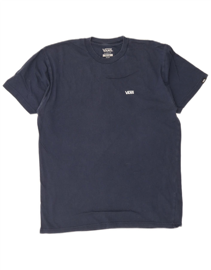 Vans Herren-T-Shirt mit klassischer Passform, mittelmarineblaue Baumwolle