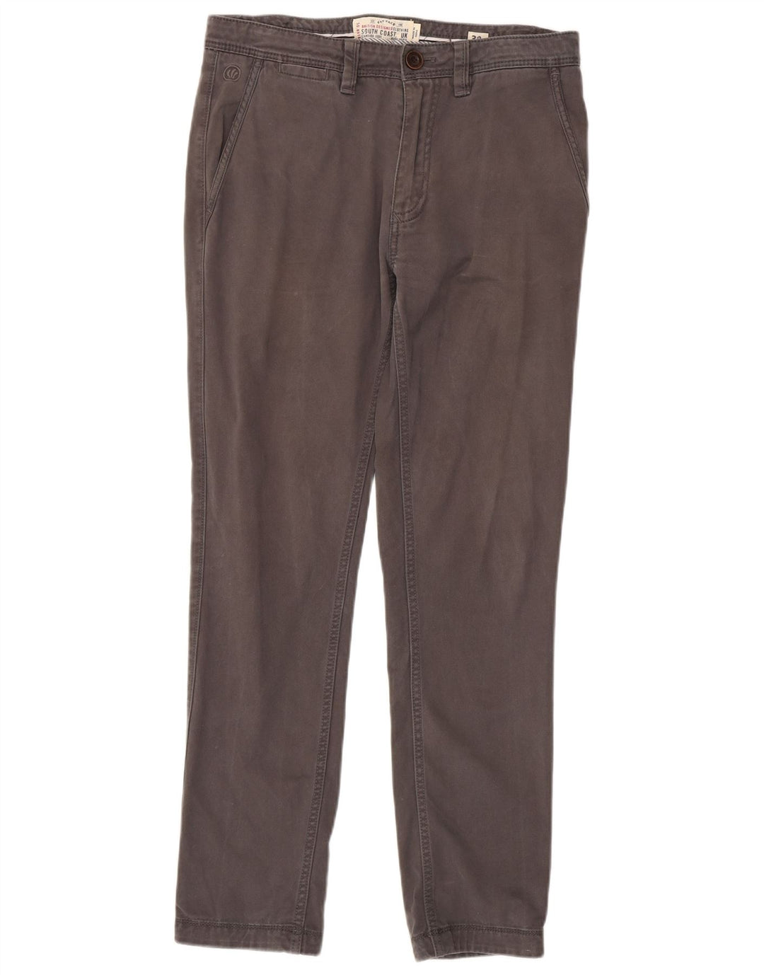 Fat Face Slim Chino-Hose für Herren, W32, L31, graue Baumwolle