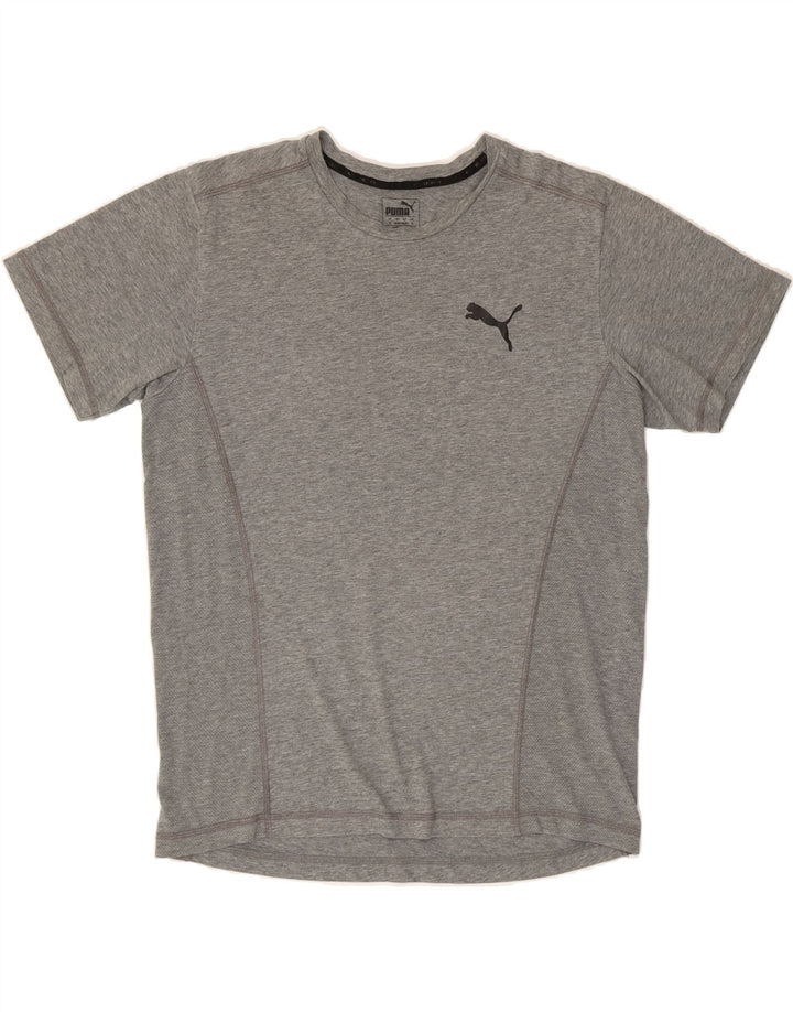 PUMA Mens T-Shirt Top Medium Grey Flecked Vintage Puma and Second-Hand Puma from Messina Hembry 