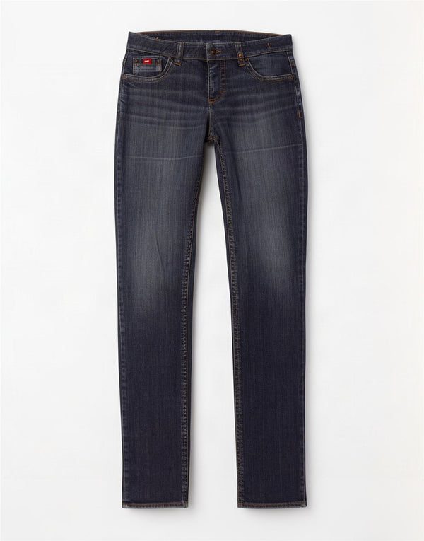 Gas Damen Slim Jeans W28 L33 Marineblaue Baumwolle