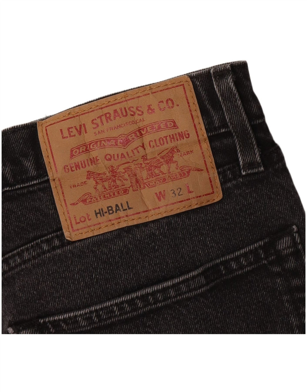 Levi's Herren Hi-Ball Straight Jeans W32 L26 Schwarz